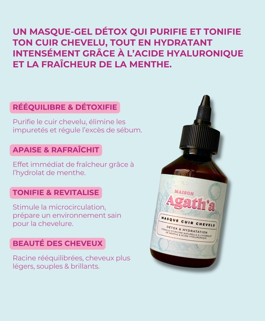 Masque detox cuir chevelu