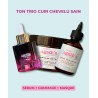 Le trio cuir chevelu sain